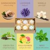 Home Spa Gift Basket Calming Relaxation Aromatherapy Bath Bombs Gifts for Her, 6 Refreshing, Aromatic Scents to Moisturize, Revitalize, Rejuvenate Mind, Body & Soul - Luxury Bath & Body Set for Women