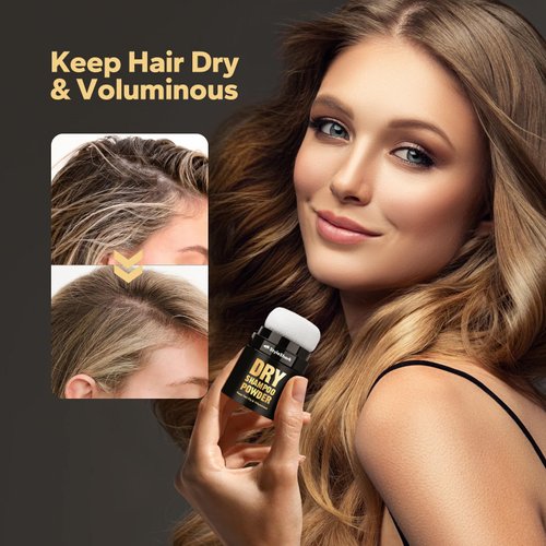 StyleShark Volumizing Hair Powder - Mattifying Dry Shampoo for Root Fuller Look, Travel Size for Women & Men (0.29 oz)