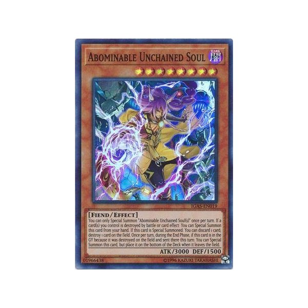 Abominable Unchained Soul - IGAS-EN019 - Super Rare - Unlimited Edition