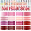 SILPECWEE 16 Sheets Nail Polish Stickers Full Nail Wraps Stick on Nail Polish Strips Self Adhesive Gel Nail Strips Fingernails Sticker Nails for Women with 1pc Nail File (Stylish Style)