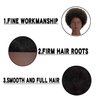 WikNifo Kinky Curly Mannequin Head 100% Human Hair for Hairdresser Practice Manikin Cosmetology Doll Training Head Braiding Styling with Stand
