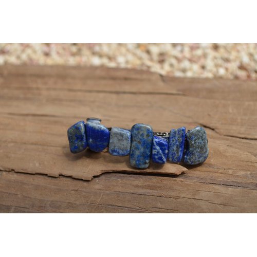 Lapis Lazuli Stone French Barrette Hair Clip