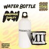 Molandra Products Ate A Vegan Meal - 20oz Stainless Steel White Water Bottle with Carabiner, White