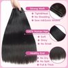 Beauty Queen 16A Human Hair Bundles Straight (16 16 16 Inch) 100% Unprocessed Brazilian Weave 3 Bundles Thick Straight Virgin Remy Human Hair Natural Color Hair Extensions