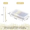 PROPOG Bobby Pins 200 Pcs, Hair Pins for Buns & Updos Hair Accessories Bobby Pin Metal Hair Pin with Storage Box Hairpins for Women and Girls (Black Gold Brown Silver)