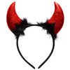 Spooktacular Creations Halloween Devil Horns Headband Red Demon Headwear, Costume Accessories for Kids Girls Women Halloween Party Favors, Cosplay Costume