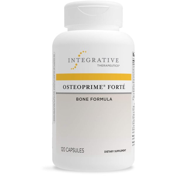 Integrative Therapeutics Osteoprime Forte - Bone Health Support with 5 Types of Calcium* - Dietary Supplement with Magnesium, Zinc, and Vitamin C, D & B12 - Gluten Free & Dairy Free - 120 Capsules
