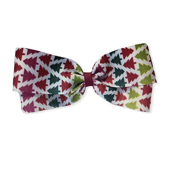 Christmas Tree Hair Bow, Christmas Tree Ribbon, Holiday Hair Bow