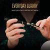 Scriveiner Black Lacquer Rollerball Pen - Stunning Luxury Pen with 24K Gold Finish, Schmidt Ink Refill, Best Roller Ball Gift Set for Men & Women, Professional, Executive Office, Nice Pens