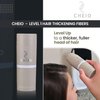 Cheio - Hair Thickening Fibers - 27.5g - Level 1 (Dark Brown) - Keratin Fibers for Bald Spots & Thinning Hair for Men and Women - Covers Spots in Seconds - Quick Solution for Hair Loss