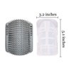 yuntop 2 Pack Softer Self Groomer with Catnip Wall Corner Massage Comb Scratcher Grooming Brush Tool for Long & Short Fur Kitten Cats Dogs
