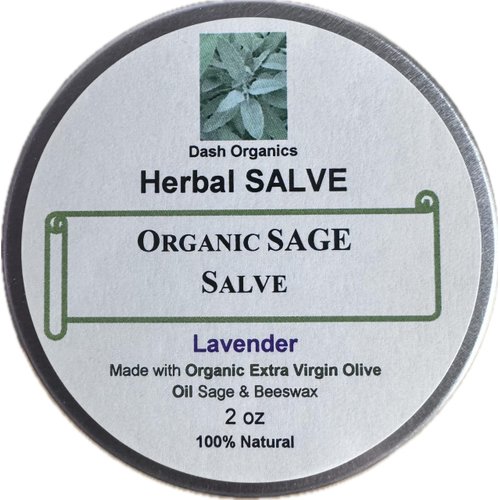 Herbal Salve | Organic Sage Salve | 2oz | Lavender Scented