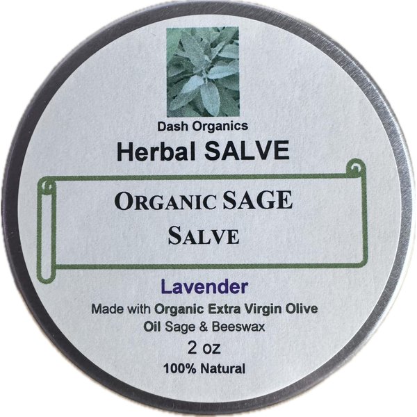 Herbal Salve | Organic Sage Salve | 2oz | Lavender Scented