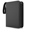 400 Pockets TONESPAC Card Binder Carrying Holder Compatible with Trading Cards Binder, Coupon Organizer Baseball Card Sleeves, Sports Cards (Stripe Black)