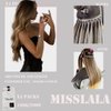 Misslala 24 Inch Blonde Itip Hair Extensions Cold Fusion Hair Extensions Color #9A Brown Highlighted with #60 Platinum Blonde Bead in Hair Human Natural Hair Extensions 50s/40g