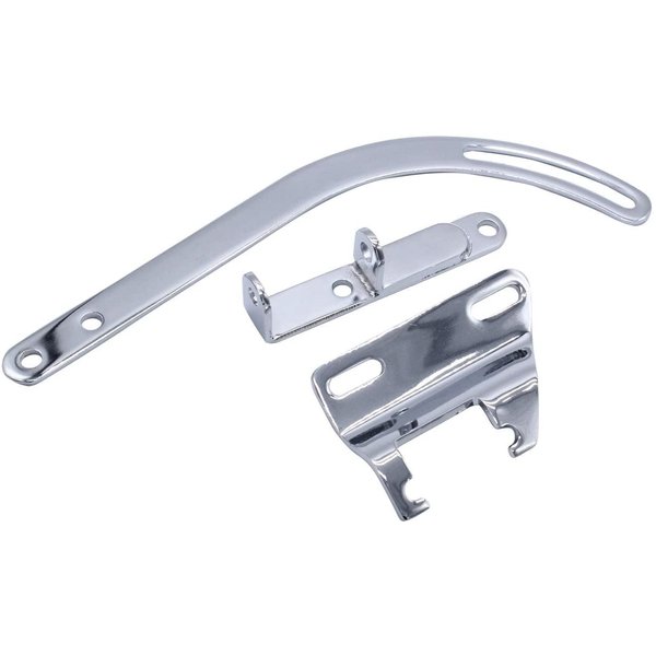 3 PCS/Set SHLPDFM Chevy SBC Chrome Plated Alternator Bracket Fits for Small Block Chevy 265 283 327 350 383 400 Engines with Short Water Pump