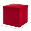 Hallmark 7" Gift Box with Lid (Red) for Christmas, Birthdays, Father's Day, Bridal Showers, Weddings, Baby Showers, Valentine's Day and Graduations