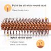 Small Round Brush Hair Curler,Mini Plastic Nylon Hair Brush, Light And Convenient,Volume,Styling,& Curly,Wavy,Thick,Thin Hair on Men & Women