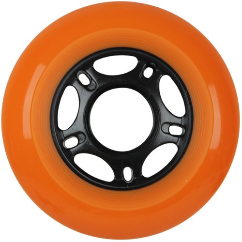 Player's Choice Outdoor Inline Skate Wheels 89a - Choose Size, Color, and Bearings (Orange, 80mm 8-Pk (No Bearings))