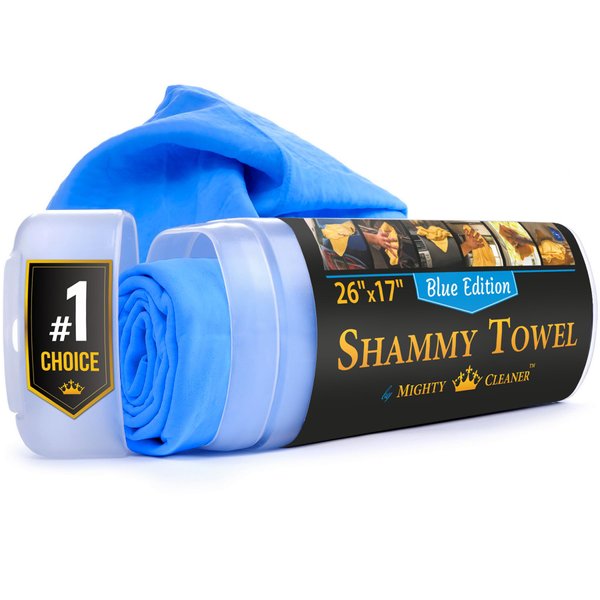 Premium Shammy Cloth for Car Drying - (26”x17”) - Super Absorbent Reusable Chamois Towel for Car - Scratch-Free Shammy Towel for Car - Car Drying Towel