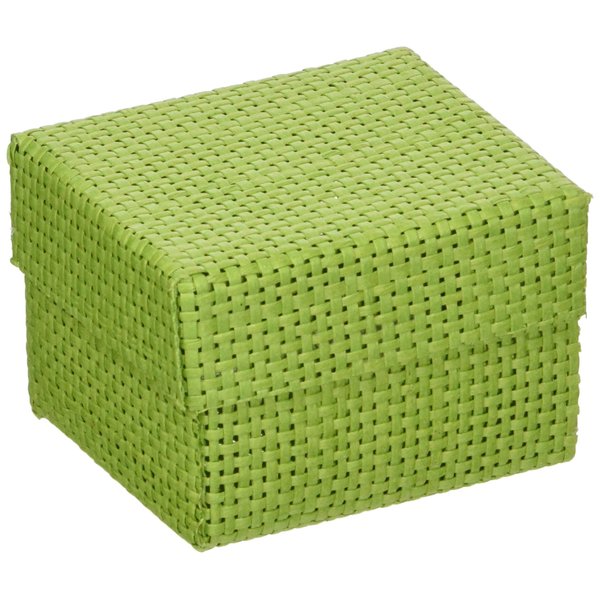 Organic Green 2 Piece Woven Favor Boxes
