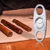 Cigar Cutter Guillotine, Stainless Steel Double Blade Cigar Clippers, 3 Packs Birthday Gift for Men