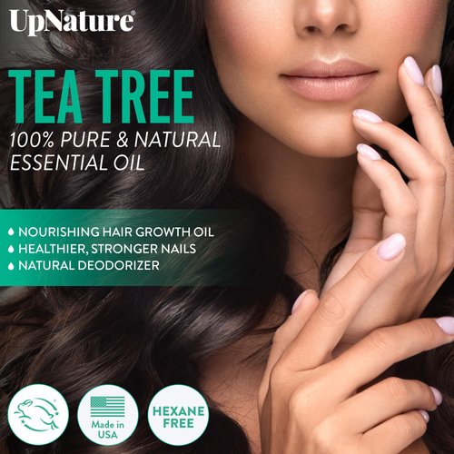 UpNature Tea Tree Oil Roll On - 100% Pure Tea Tree Essential Oil for Skin - Premium Quality Aromatherapy Oil