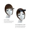 Rose bud Bangs Hair Clip in Bangs Remy Human Hair Extensions Flat Face Fringe Bangs Human Hair Pieces for Women Medium Brown