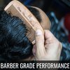 Hair Comb - Wood with Anti-Static & No Snag Handmade Brush for Beard, Head Hair, Mustache with Design in Gift Box