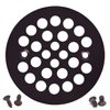 4-1/4" Round Shower Grate Drain Strainer Replacement Cover Oil Rubbed Bronze + Machine and Tapping Screws