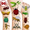 96 PCS Bug Temporary Tattoos Themed Summer Spring Birthday Party Decorations Favors Supplies Decor Lady Bugs Caterpillar Insect Tattoo Stickers for Kids Toddlers Cute Gifts School Prizes