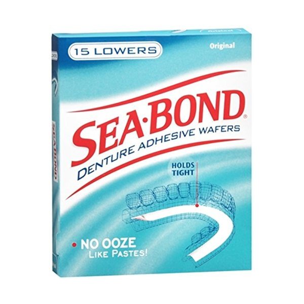 SEA-BOND Denture Adhesive Wafers Lowers Original 15 Each by Sea-Bond