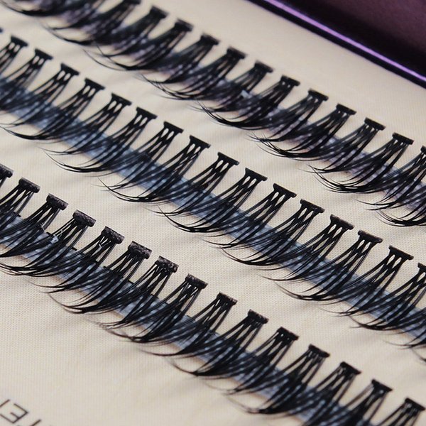 Bodermincer 120pcs 8mm/10mm/12mm/14mm/16mm to Choose Fish Tail Design 0.1 C Curl 3D Individual Mink False Eyelashes Extension Soft Black Fake False Eye Lashes （14mm）