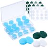 Frienda 36 Pairs Ear Plugs for Sleeping Reusable Moldable Silicone Gel Wax Earplugs Waterproof Earplugs Noise Cancelling Ear Plugs for Adults Swimming Snoring Studying(White, Blue, Green)