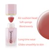 Paminify Soft Cream Liquid Blush, Creamy Dewy Blush Lightweight Blendable Glowing Blush Stick with Cushion Applicator,Natural Silky Smooth Moisturizing Blush Makeup,Cruelty-free,04 Peach Pink