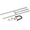 Stanbroil 3/8" X 12" Non-Whistle Flexible Flex Gas Line Connector Kit for NG or LP Fire Pit and Fireplace