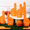 Sinmoe 24 Pcs Sports Fan Foam Finger Mini Foam Fingers Foam Hand Foam Finger 1 for Sports Themed Birthday Party Supplies Sport Events Baseball Basketball Soccer Team Gifts (Orange)
