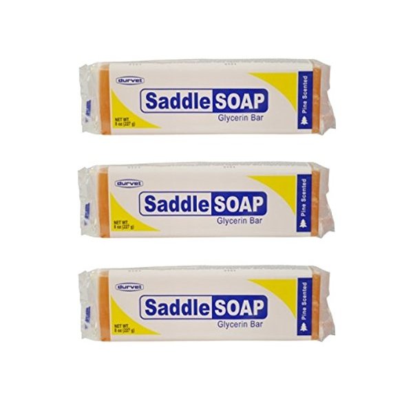 (Pack of 3) Saddle Soap Glycerin Bar for Leather