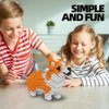 KADELE Cute Dog Building Animal Sets, Extremely Challenging STEM Building Blocks Decor for Adults Kids, Micro 3D Educational Toys for Boys Girls Ages 8 and Up，Corgi
