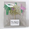 PALASASA Glitter Flamingo Happy Birthday Cake Topper,Hawaiian Luau Tropical Pineapple Theme Kids Boys Girls Party Decoration Supplies