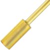 PANA Flat Top Small Barrel 3/32" Shank Size - (Gold, 2X Fine Grit) - Fast remove Acrylic or Hard Gel Nail Drill Bit for Manicure Pedicure Salon Professional or Beginner