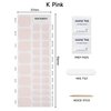 DUKASOU Semi-Cured Gel Pedicure Strips 32pcs Pure Color Series(K Pink) - Full Nail Wraps for Women Girls Gel Toenail Stickers Works with Any Nail Lamps Includes Nail Pads Nail File & Wood Stick