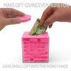Trekbest Money Maze Puzzle Box - A Fun Unique Way to Give Gifts for Kids and Adults (Pink)