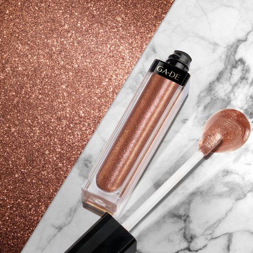 GA-DE Crystal Lights Lip Gloss, 806 - Enriched with Light-Reflecting Crystal Pearls - Smooth Silky, Rich Color - Moisturizes and Adds Shine - 0.2 oz