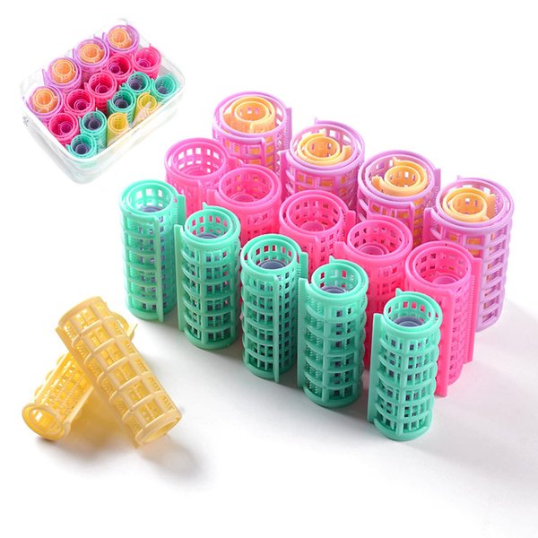 30 Pcs Plastic Hair Rollers Curlers, BetterJonny 5 Sizes Hair Rollers Self Grip Curly Hairstyle PortableHome DIY Hair Styling Tools for Women Ladies Short Hair Long Hair Hairdressing Styling Tools