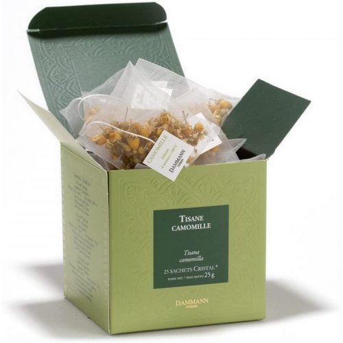Dammann Teas Camomille Herbal Tea Infusion - 25 Crystal Tea Bags