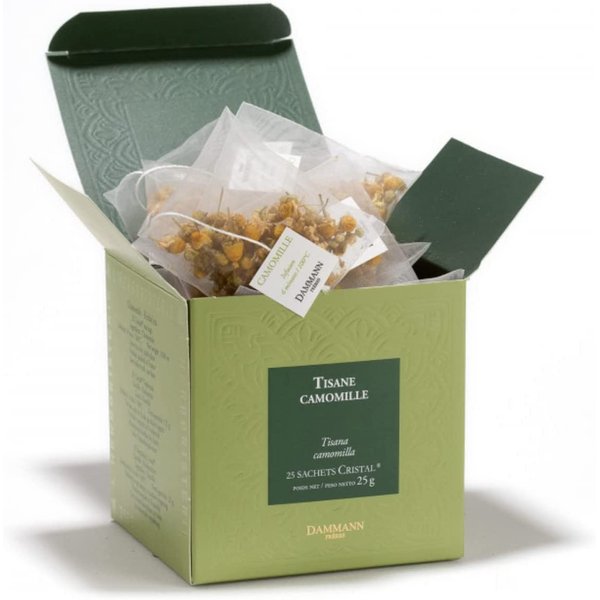 Dammann Teas Camomille Herbal Tea Infusion - 25 Crystal Tea Bags