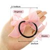 4 Pack Organza Bow Hair Ties Chiffon Bowknot Scrunchies Styling Head Wear Ribbon Hair Bows Ponytail Holder for Women Scrunchy Chiffon Ribbon Hair Accessories