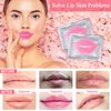 Dyrfolm 28 PCS Lip Mask,Collagen Crystal Lip Masks,Lip Mask Sheet,Pink Lip Care Pads Mask for Moisturizing Nourishing,Anti Chapped,Anti-Wrinkle,Lip Masks for Dry Lips,Remove Dead Skin,Plump Your Lips