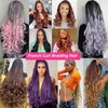 Unionbeauty 8 Packs French Curly Braiding Hair Ginger 22 Inch Pre Stretched Bouncy Braiding Hair Loose Wavy Crochet Braids Hair Copper French Curl Braids Synthetic Hair Extensions for Black Women 350#